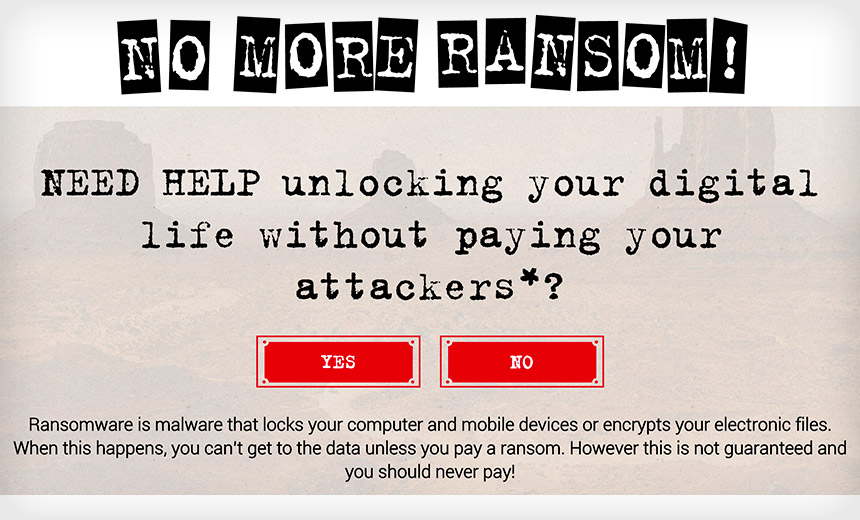 'No More Ransom' Portal Offers Respite From Ransomware